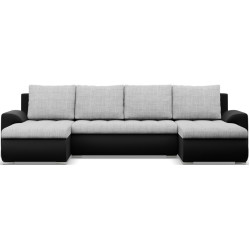 Canapea in forma de U Magnifico Meble Foresta ULL Lawa 09/Real 11 (Light Grey/Black) Thumb