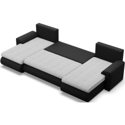 Canapea in forma de U Magnifico Meble Foresta ULL Lawa 09/Real 11 (Light Grey/Black) Thumb