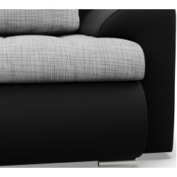 Canapea in forma de U Magnifico Meble Foresta ULL Lawa 09/Real 11 (Light Grey/Black) Thumb