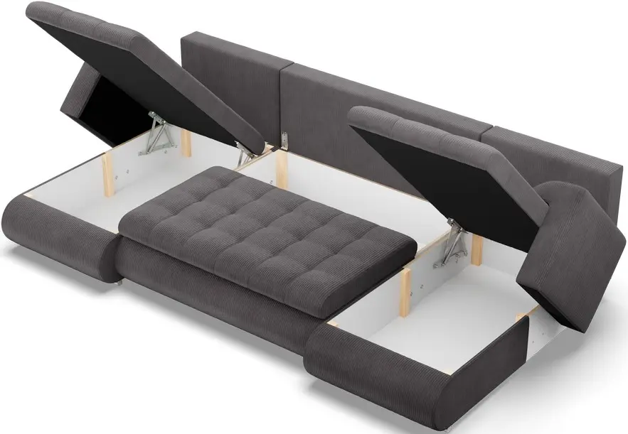 Canapea in forma de U Magnifico Meble Foresta ULL Poso 022 (Dark Grey)