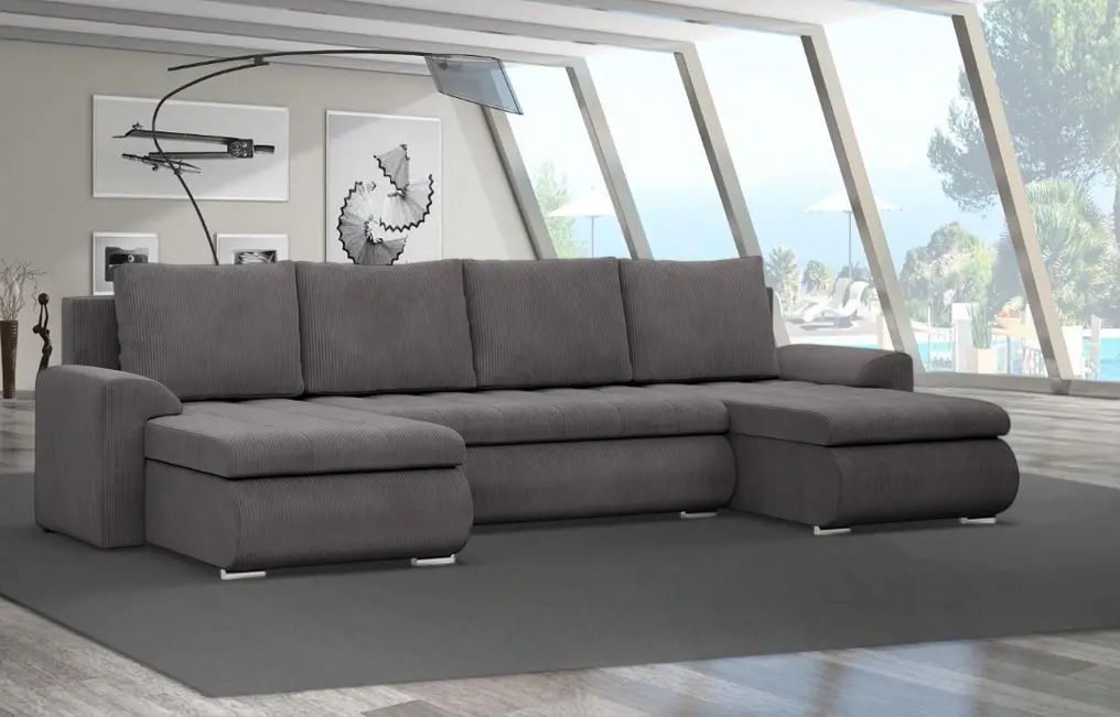 Canapea in forma de U Magnifico Meble Foresta ULL Poso 022 (Dark Grey)