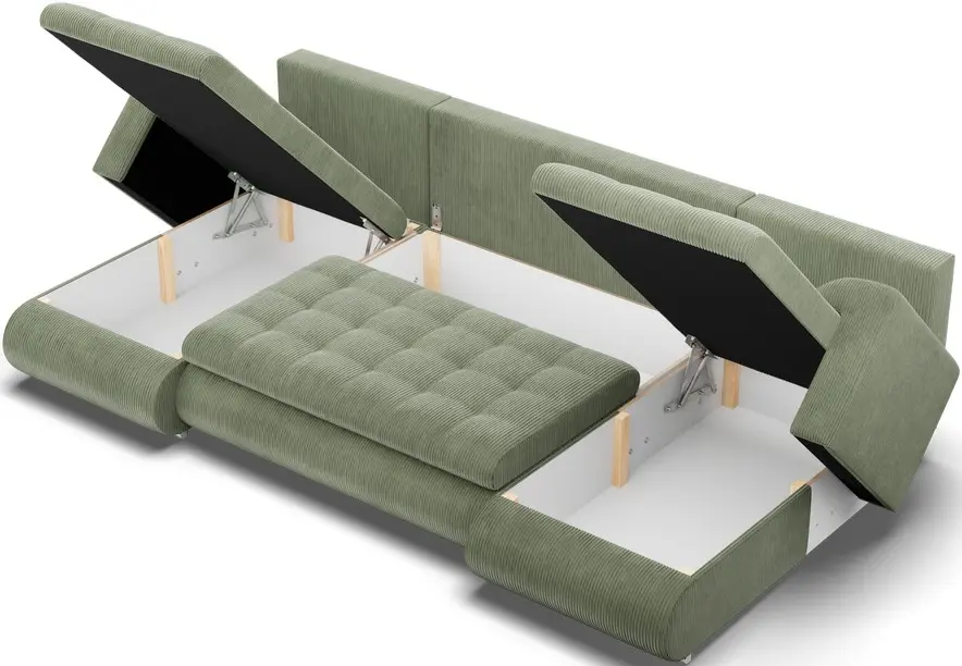 Диван П-образный Magnifico Meble Foresta ULL Poso 047 (Olive)