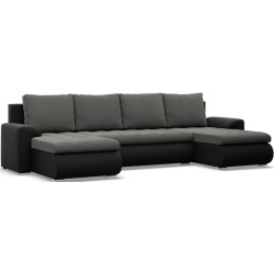 Canapea in forma de U Magnifico Meble Foresta ULL Trinity 15/Real 11 (Dark Grey/Black) Thumb