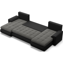 Canapea in forma de U Magnifico Meble Foresta ULL Trinity 15/Real 11 (Dark Grey/Black) Thumb