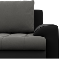 Canapea in forma de U Magnifico Meble Foresta ULL Trinity 15/Real 11 (Dark Grey/Black) Thumb