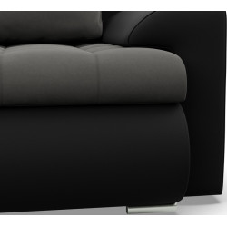 Canapea in forma de U Magnifico Meble Foresta ULL Trinity 15/Real 11 (Dark Grey/Black) Thumb