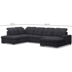 Canapea in forma de U Magnifico Meble Lord Premium Giulia 9714 Left (Dark Grey) Thumb