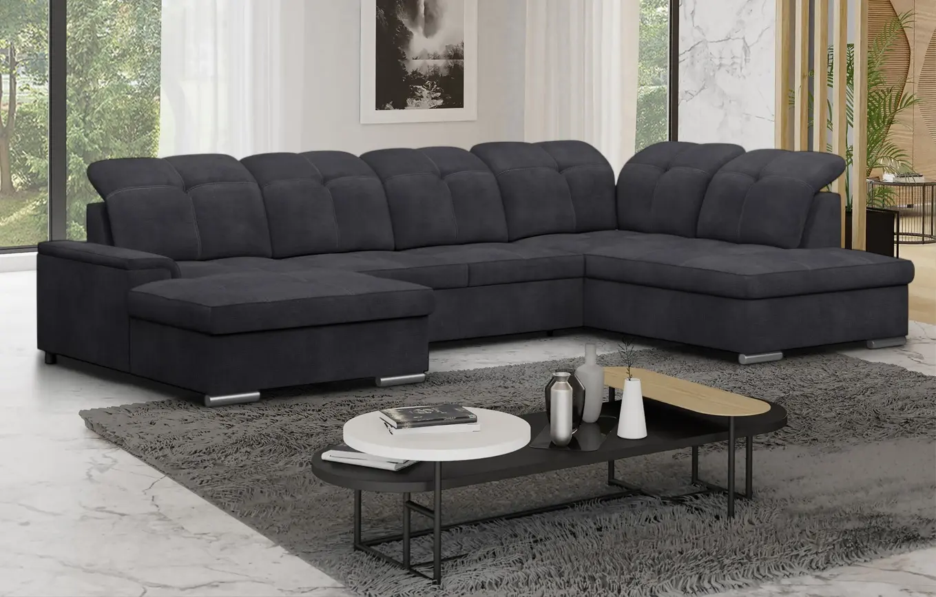 Canapea in forma de U Magnifico Meble Lord Premium Giulia 9714 Right (Dark Grey)