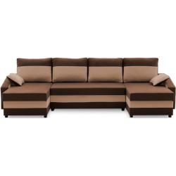 Диван П-образный Magnifico Meble Sparta Bonell Mikrofaza 20/Mikrofaza 05 (Brown/Beige) Thumb