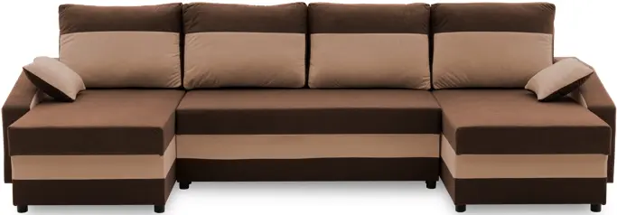 Диван П-образный Magnifico Meble Sparta Bonell Mikrofaza 20/Mikrofaza 05 (Brown/Beige)