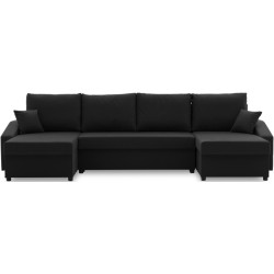 Canapea in forma de U Magnifico Meble Sparta Plus Mikrofaza 15 (Black) Thumb