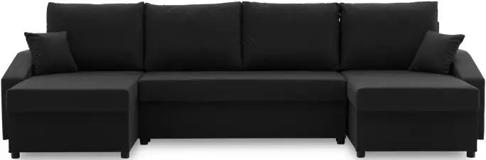 Canapea in forma de U Magnifico Meble Sparta Plus Mikrofaza 15 (Black)