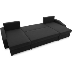 Canapea in forma de U Magnifico Meble Sparta Plus Mikrofaza 15 (Black) Thumb