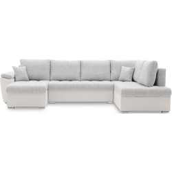 Canapea in forma de U Magnifico Meble Vegas 315/190 Lawa 09/Real 17 Right (Light Dark Grey/White) Thumb