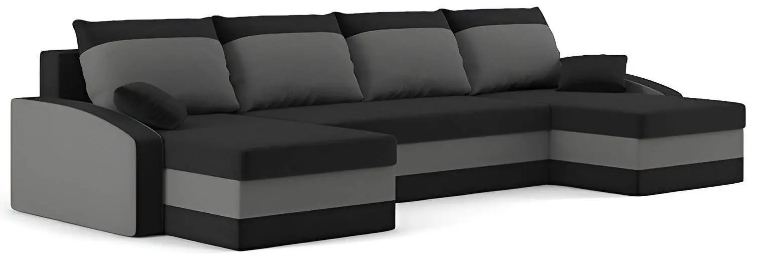Canapea in forma de U Magnifico Sparta Foam Mikro 15/Mikro 27 (Black/Grey) - 4