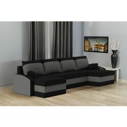 Canapea in forma de U Magnifico Sparta Foam Mikro 15/Mikro 27 (Black/Grey)