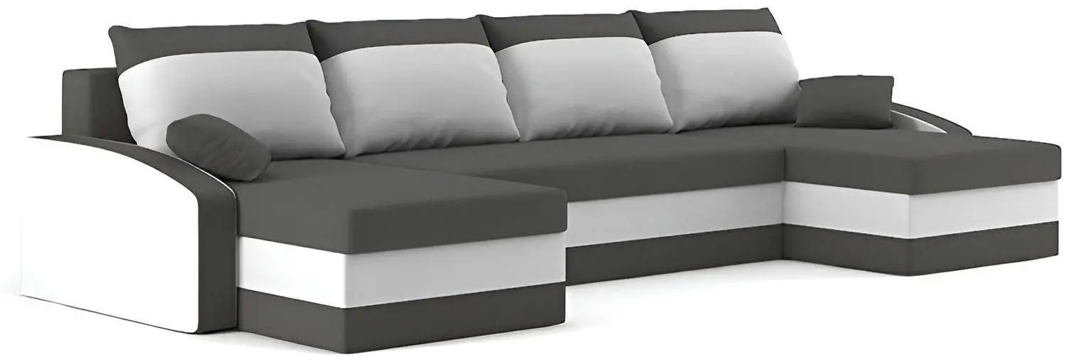 Canapea in forma de U Magnifico Sparta Foam Mikro 27/Mikro 31 (Grey/White) - 4