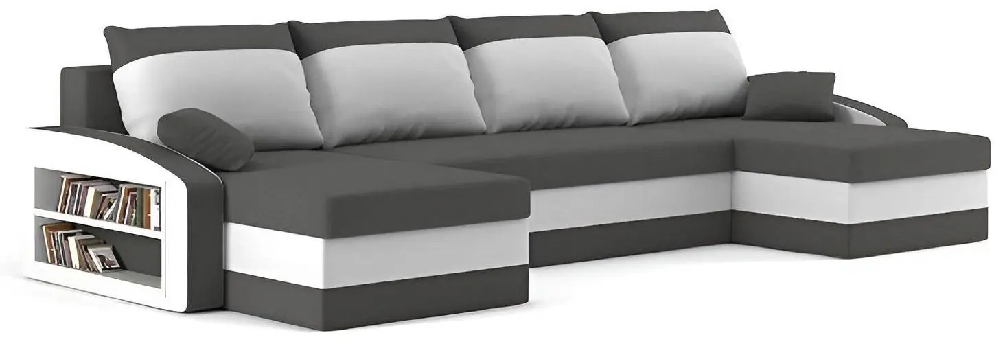 Canapea in forma de U Magnifico Sparta Foam Shelf Left Mikro 27/Mikro 31 (Grey/White) - 4