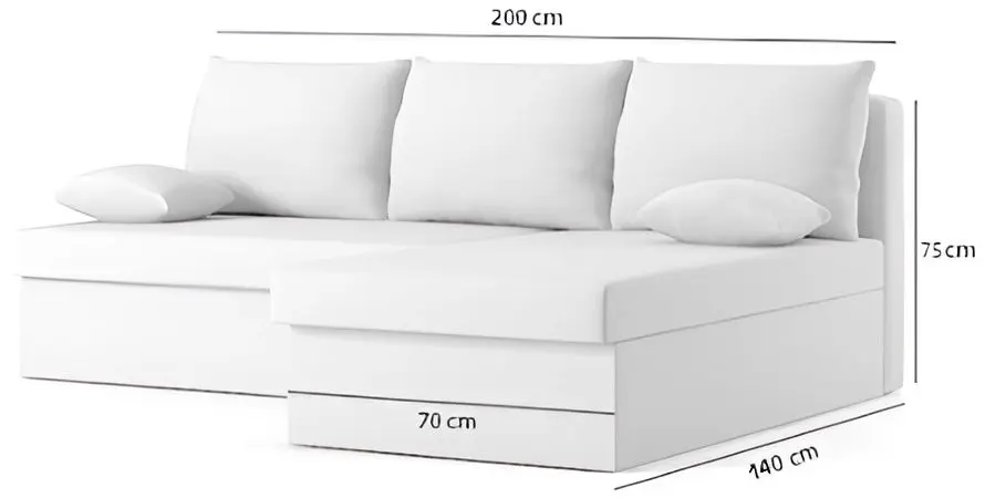 Canapea de colt Magnifico Deli Foam Right Mikro 27/Mikro 15 (Grey/Black) - 3