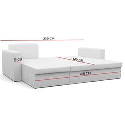 Canapea de colt Magnifico Drive Foam Mikro 20/Mikro 05 (Brown/Cappuccino) Thumb