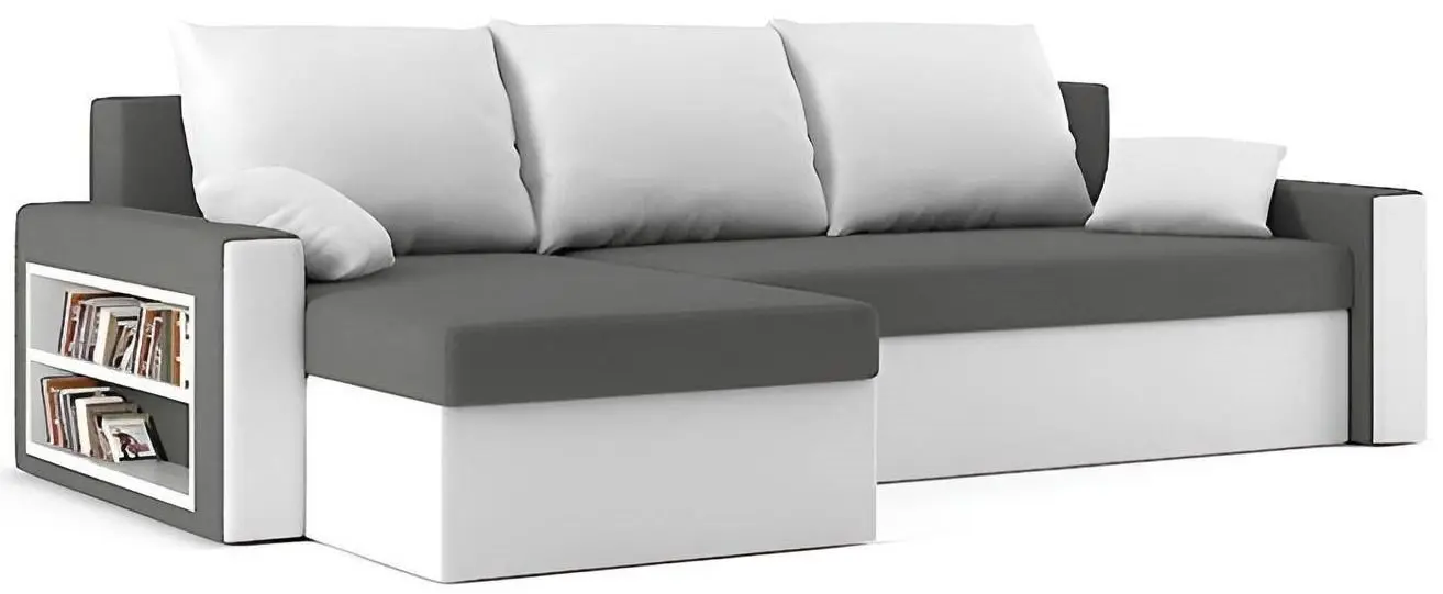 Диван угловой Magnifico Drive Foam Mikro 27/Mikro 31 (Grey/White) - 2