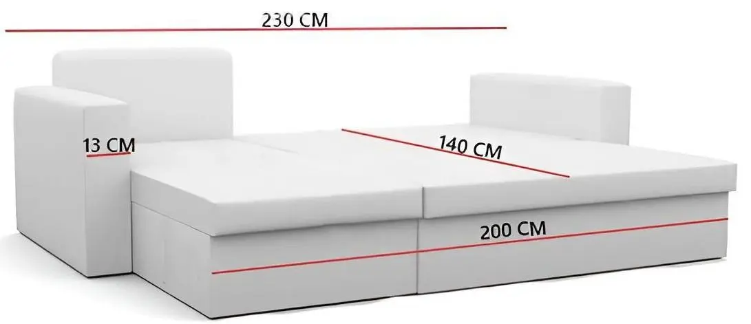 Диван угловой Magnifico Drive Foam Mikro 27/Mikro 31 (Grey/White) - 4