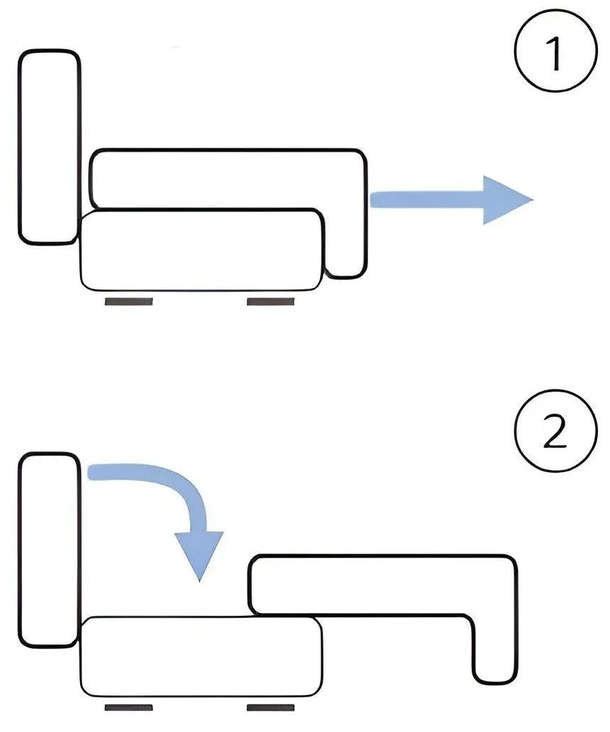 Диван угловой Magnifico Drive Foam Mikro 27/Mikro 31 (Grey/White) - 5