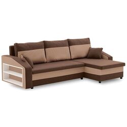 Canapea de colt Magnifico Hewlet Foam Shelf Left Mikro 20/Mikro 05 (Brown/Cappuccino) Thumb