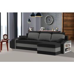 Canapea de colt Magnifico Hewlet Foam Shelf Right/Pouffe Left Mikro 15/Mikro 27 (Black/Grey)