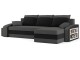 Диван угловой Magnifico Hewlet Foam Shelf Right/Pouffe Left Mikro 27/Mikro 15 (Grey/Black)