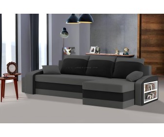 Диван угловой Magnifico Hewlet Foam Shelf Right/Pouffe Left Mikro 27/Mikro 15 (Grey/Black)