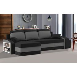 Canapea de colt Magnifico Hewlet Foam Shelf Left/Pouffe Right Mikro 15/Mikro 27 (Black/Grey)