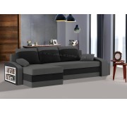 Диван угловой Magnifico Hewlet Foam Shelf Left/Pouffe Right Mikro 27/Mikro 15 (Grey/Black)