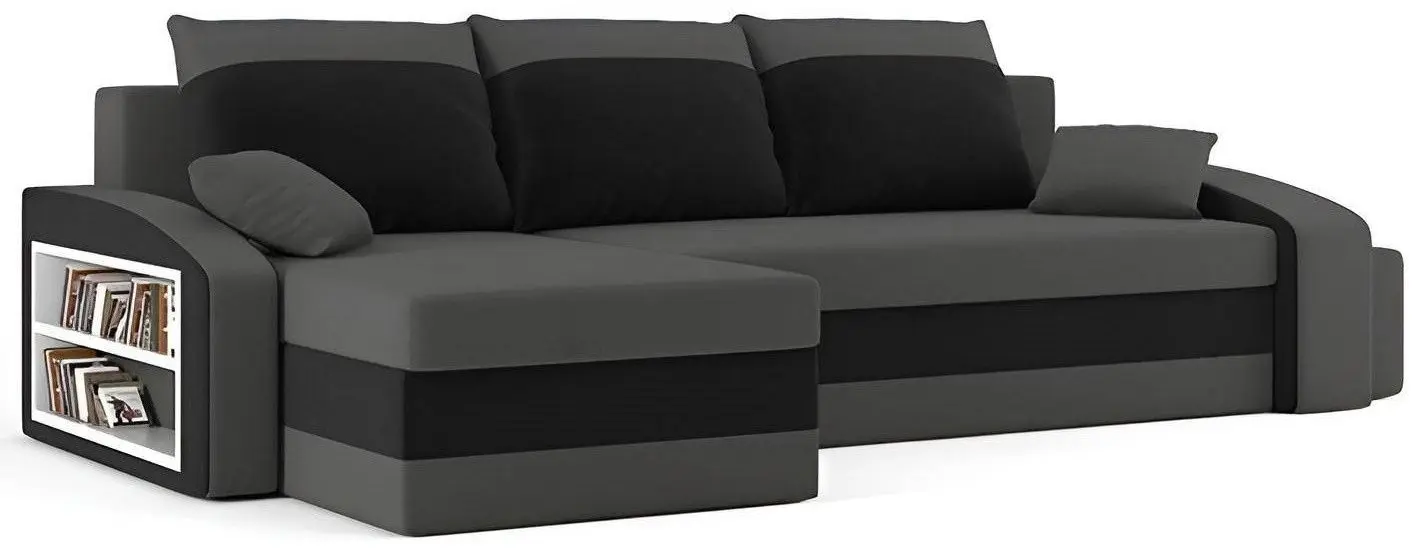 Canapea de colt Magnifico Hewlet Foam Shelf Left/Pouffe Right Mikro 27/Mikro 15 (Grey/Black) - 4