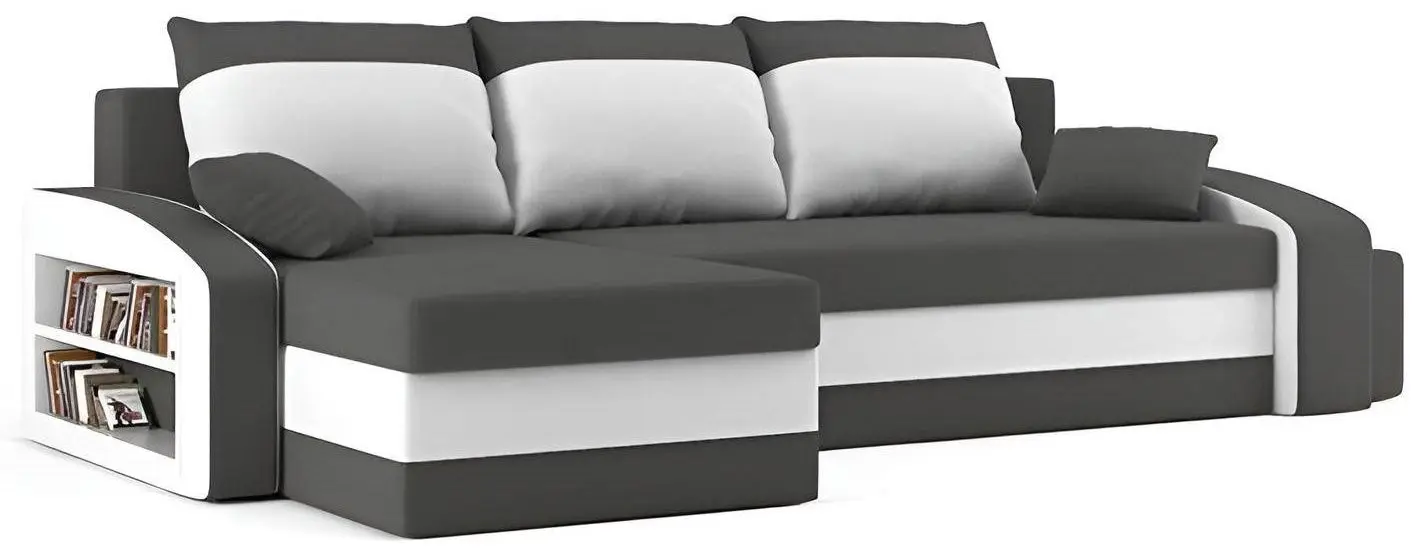 Canapea de colt Magnifico Hewlet Foam Shelf Left/Pouffe Right Mikro 27/Mikro 31 (Grey/White) - 4