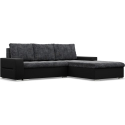 Canapea de colt Magnifico Meble Aurora LL Lawa 17/Real 11 Right (DarkGrey/Black) Thumb