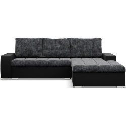 Canapea de colt Magnifico Meble Aurora LL Lawa 17/Real 11 Right (DarkGrey/Black) Thumb