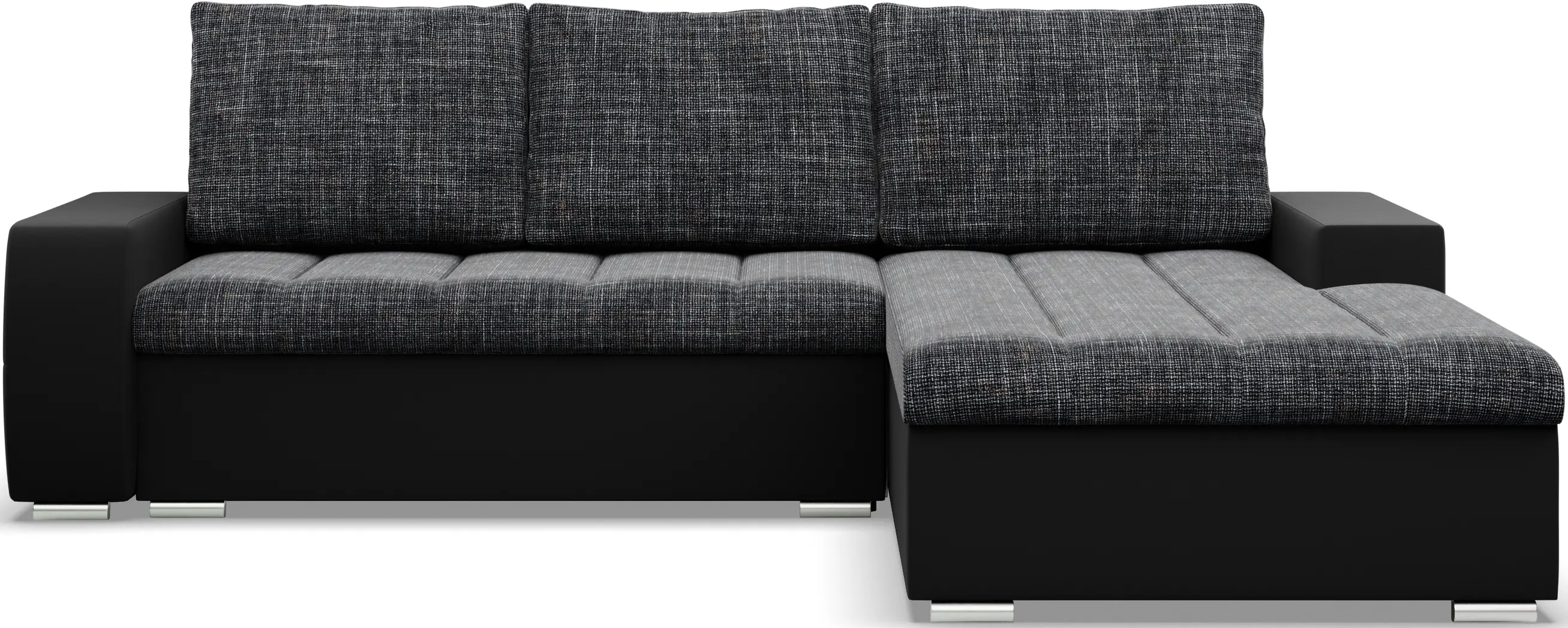 Canapea de colt Magnifico Meble Aurora LL Lawa 17/Real 11 Right (DarkGrey/Black)