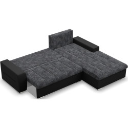 Canapea de colt Magnifico Meble Aurora LL Lawa 17/Real 11 Right (DarkGrey/Black) Thumb