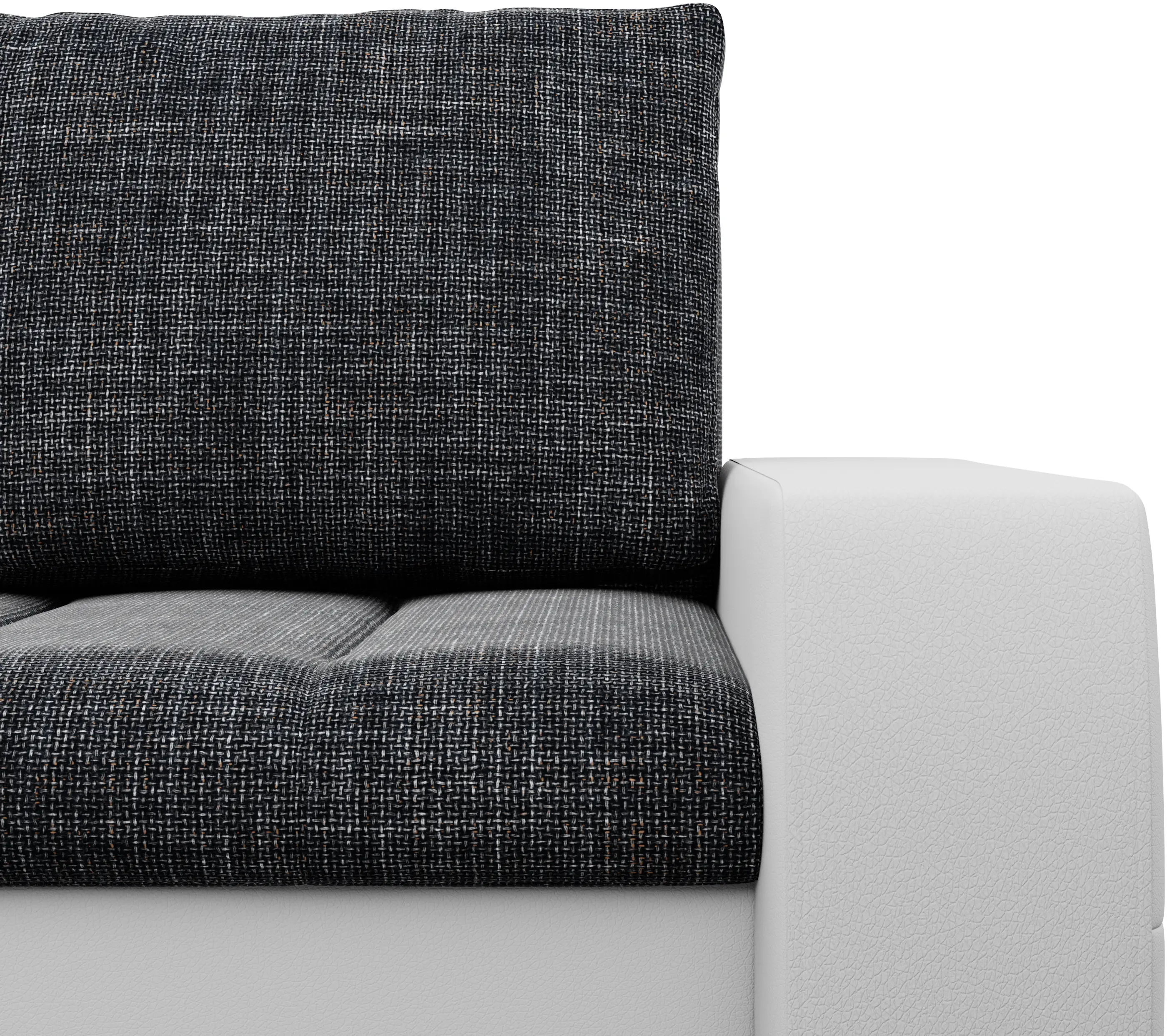 Canapea de colt Magnifico Meble Aurora LL Lawa 17/Real 17 Left (Dark Grey/White)