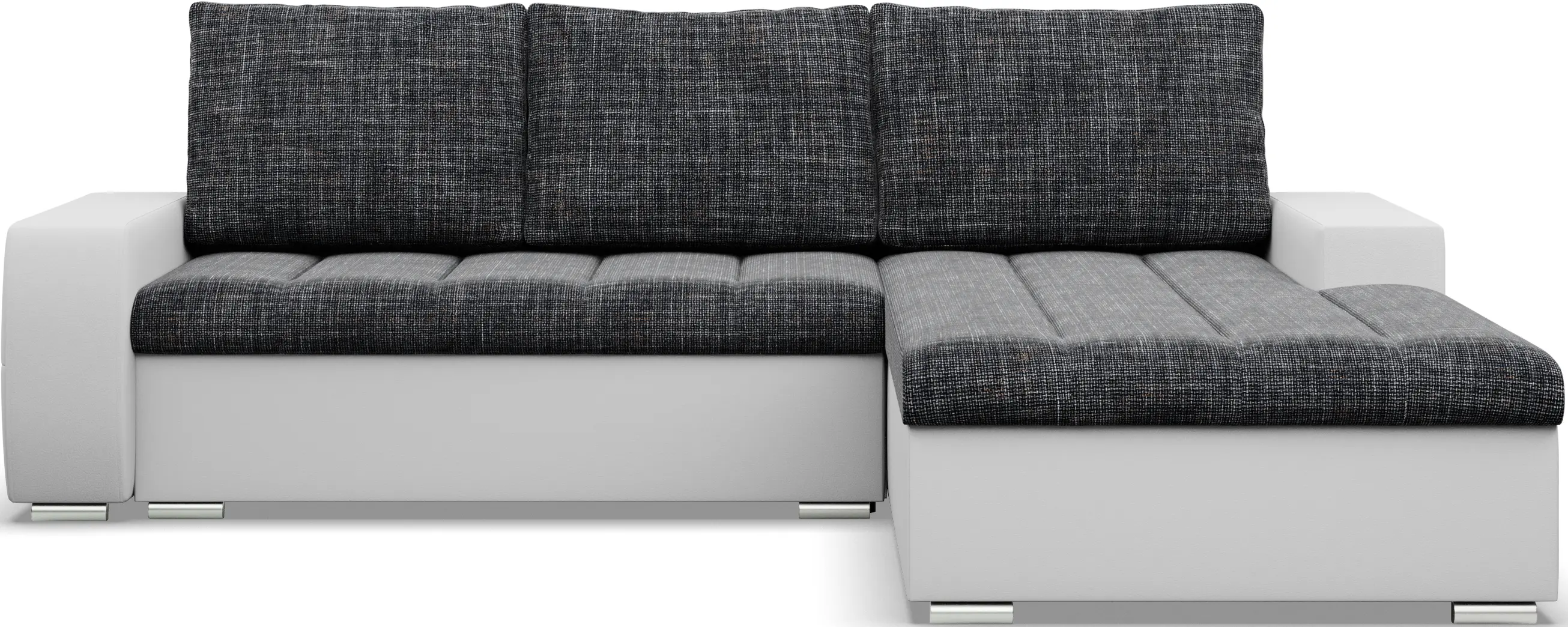 Диван угловой Magnifico Meble Aurora LL Lawa 17/Real 17 Right (Dark Grey/White)