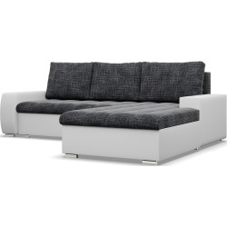 Диван угловой Magnifico Meble Aurora LL Lawa 17/Real 17 Right (Dark Grey/White) Thumb