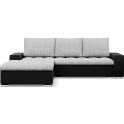 Canapea de colt Magnifico Meble Aurora LL Lawa 9/Real 11 Left (Light Grey/Black) Thumb