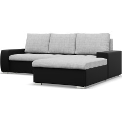 Canapea de colt Magnifico Meble Aurora LL Lawa 9/Real 11 Right (Light Grey/Black) Thumb