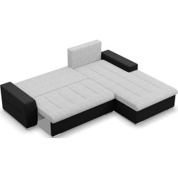 Canapea de colt Magnifico Meble Aurora LL Lawa 9/Real 11 Right (Light Grey/Black) Thumb