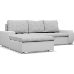 Canapea de colt Magnifico Meble Aurora LL Lawa 9/Real 17 Left (Light Grey/White) Thumb