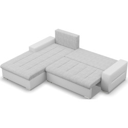 Canapea de colt Magnifico Meble Aurora LL Lawa 9/Real 17 Left (Light Grey/White) Thumb