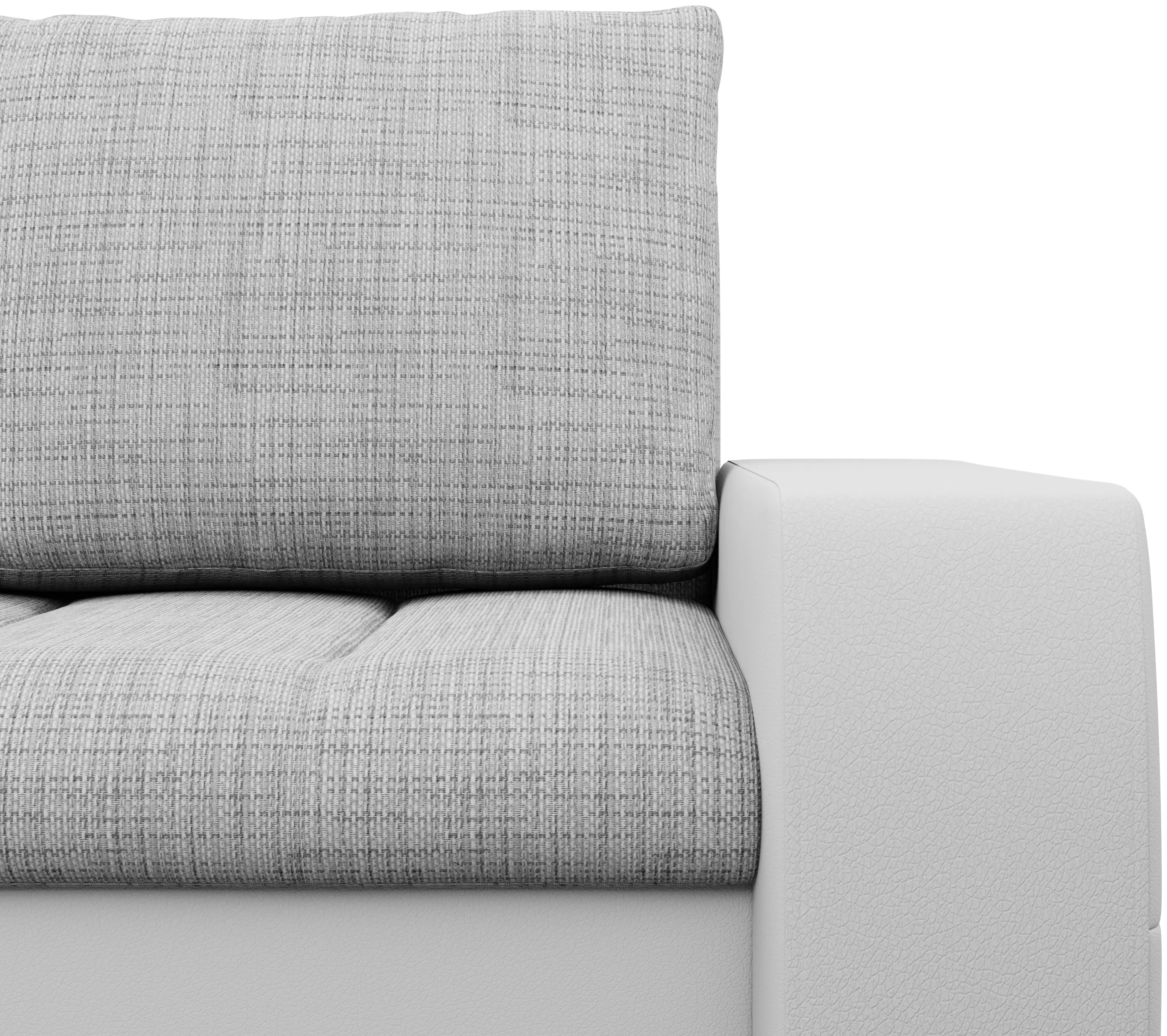 Canapea de colt Magnifico Meble Aurora LL Lawa 9/Real 17 Left (Light Grey/White)