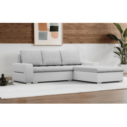 Canapea de colt Magnifico Meble Aurora LL Lawa 9/Real 17 Right (Light Grey/White)