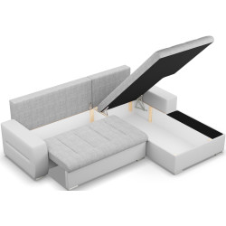 Canapea de colt Magnifico Meble Aurora LL Lawa 9/Real 17 Right (Light Grey/White) Thumb